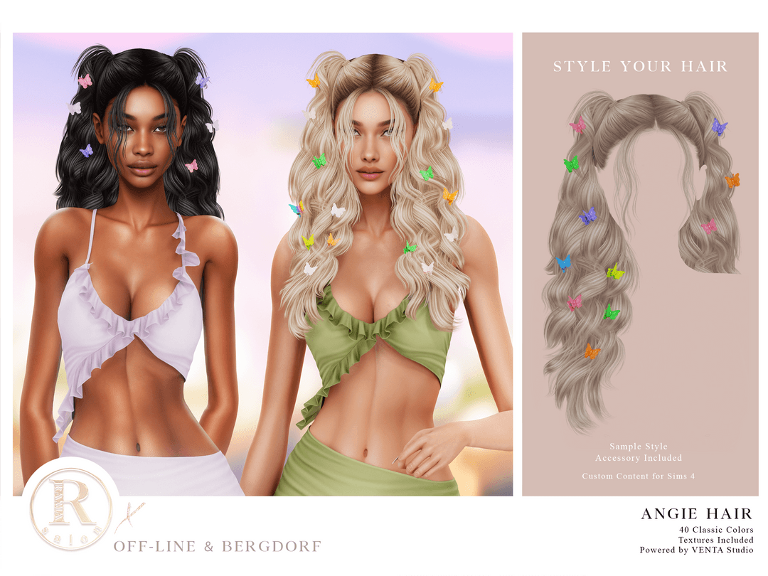 Скриншот мода Прическа Angie Hair